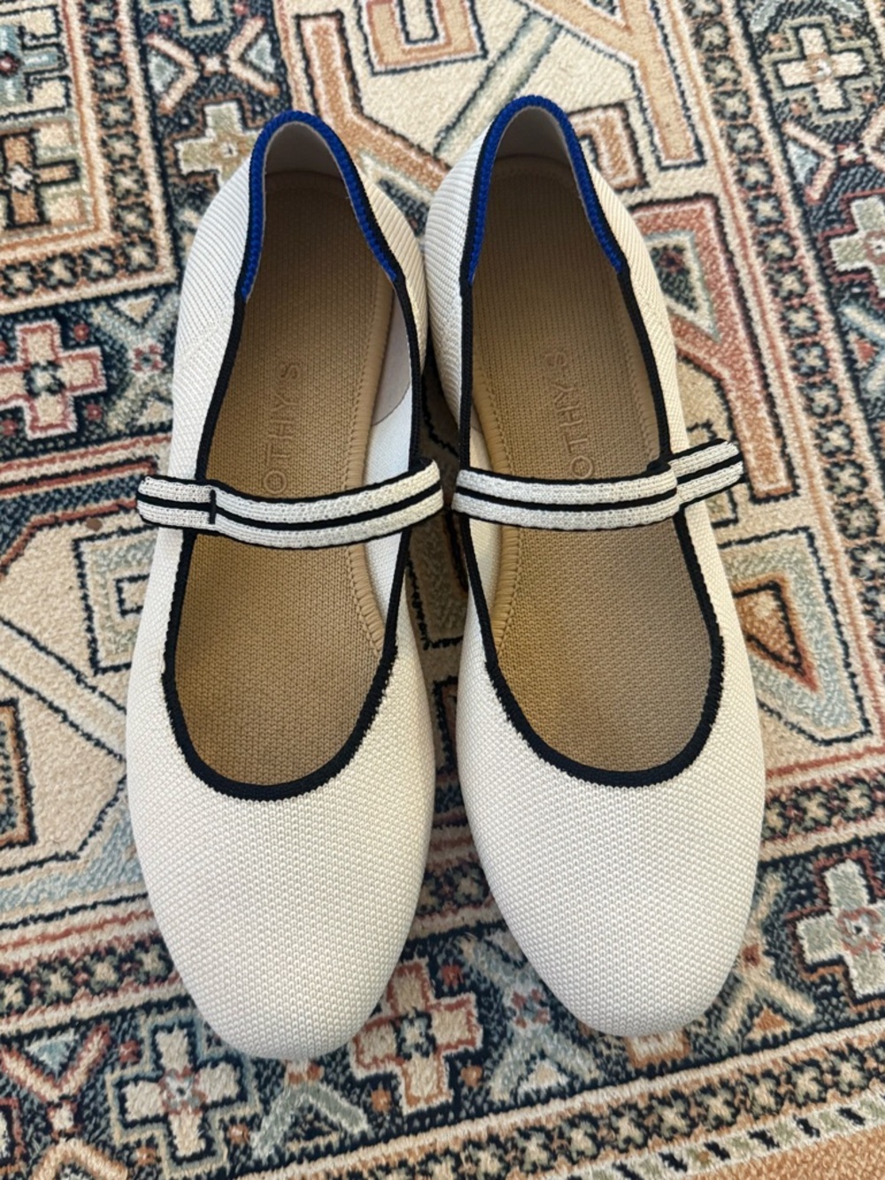 Rothys gardenia Mary Jane flats
